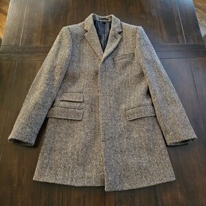 J. Crew Ludlow Topcoat In Irish Herringbone Tweed size 38R